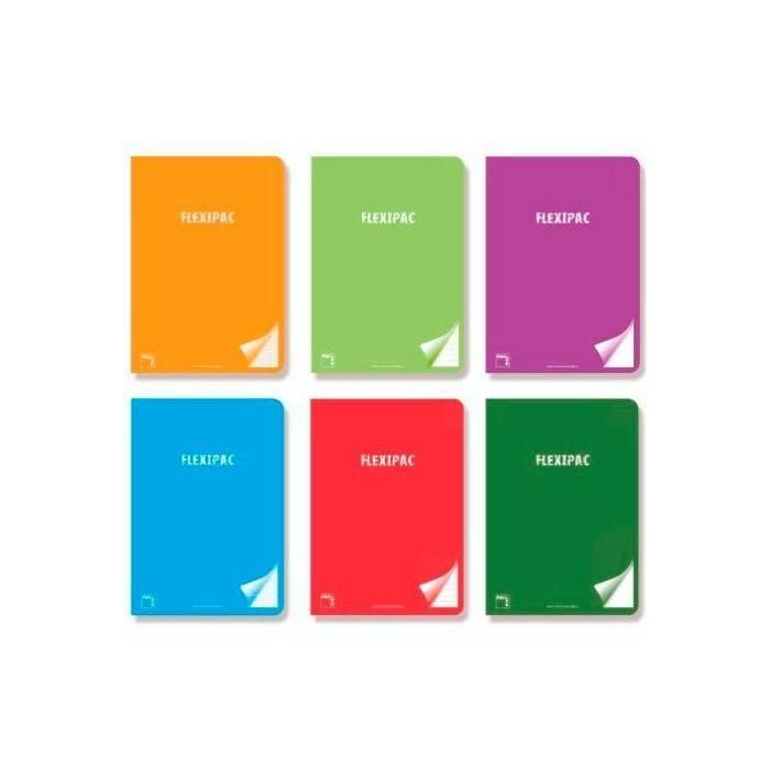 Pacsa Libreta Flexipac 48 Hojas Rayado Horizontal Tapas Polipropileno A4 90 gr C-Surtidos -6U- Pacsa Libreta Flexipac 48 Hojas Rayado Horizontal Tapas Polipropileno A4 90 gr C-Surtidos -6U-