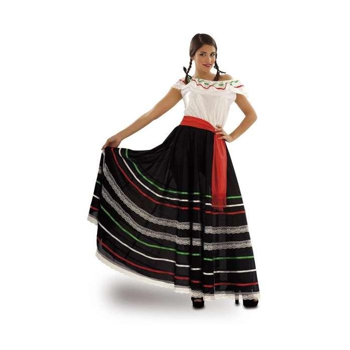 Disfraz mexicana vestido y fajín talla XXXL 1 Disfraz mexicana vestido y fajín talla XXXL 1