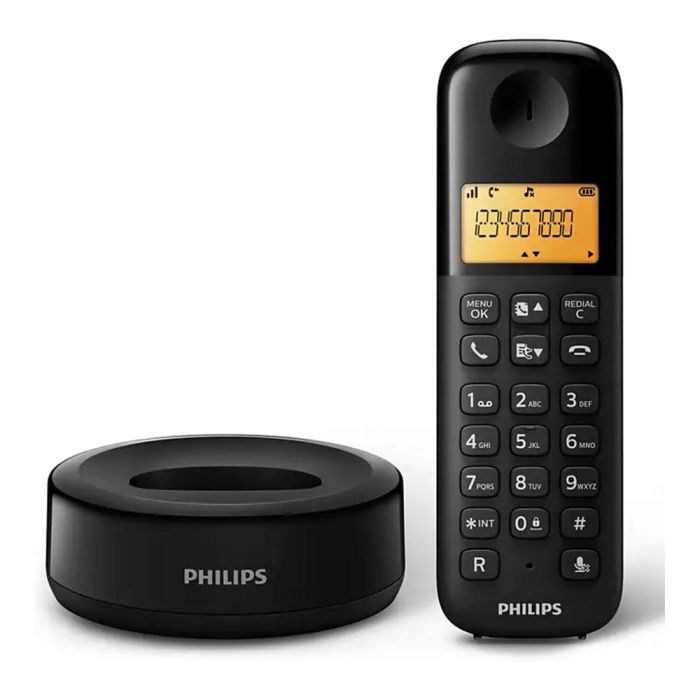 Teléfono Inalámbrico Philips D1601B/01 1,6" 300 mAh GAP Negro 6