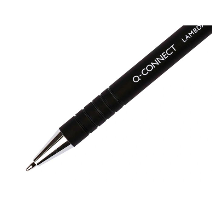 Q-connect Bolígrafo Retráctil con Grip 0.7 mm Negro 2