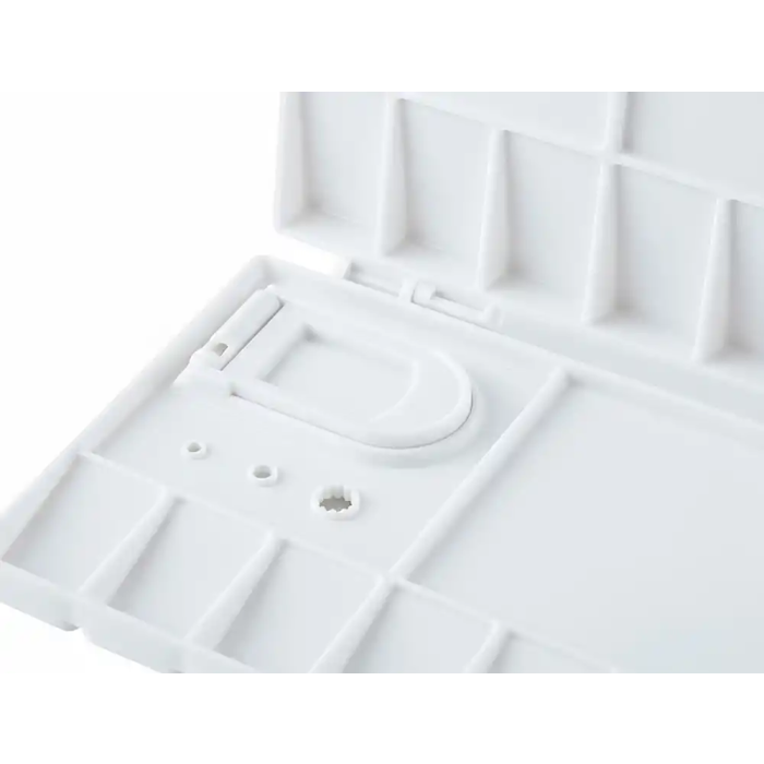 Liderpapel Paleta de Plástico para Pintura Plegable con Tapa y Agujero para Pulgar 20x10x1,8 cm 2