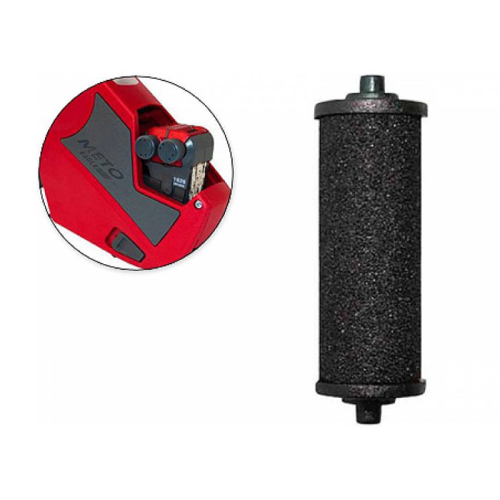 Meto Rodillo entintador 14.26 modelo eagle y expert 6.22 para etiquetadora, 1 línea 6 dígitos, 1 rollo incluido 1 Meto Rodillo entintador 14.26 modelo eagle y expert 6.22 para etiquetadora, 1 línea 6 dígitos, 1 rollo incluido 1