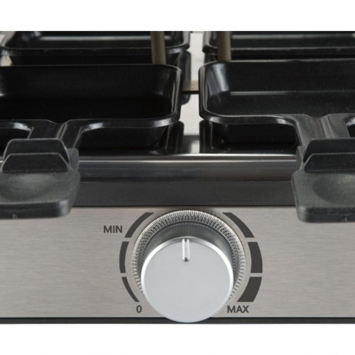 Bourgini Plancha Asar Gourmette Raclette Grill PLUS, 1400W, Antiadherente Daikin, 8 Personas, Incluye Sartenes y Espátulas 2 Bourgini Plancha Asar Gourmette Raclette Grill PLUS, 1400W, Antiadherente Daikin, 8 Personas, Incluye Sartenes y Espátulas 2
