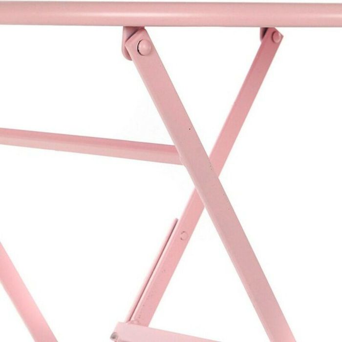 Conjunto de Mesa con 2 Sillas DKD Home Decor MB-177410 Rosa 60 x 60 x 75 cm (3 pcs) 5 Conjunto de Mesa con 2 Sillas DKD Home Decor MB-177410 Rosa 60 x 60 x 75 cm (3 pcs) 5