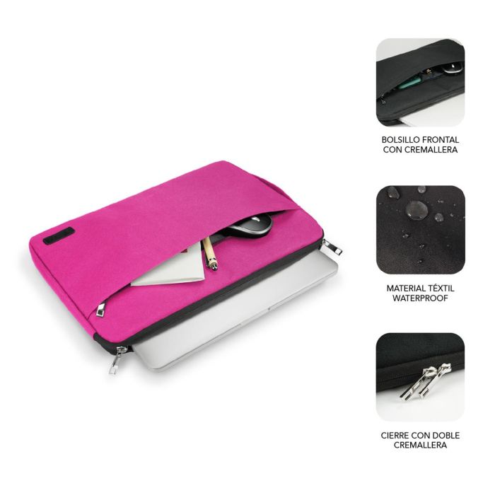 Subblim Computer Case Urban Laptop Sleeve 15,6" Pink SUB-LS-0PS0104 1