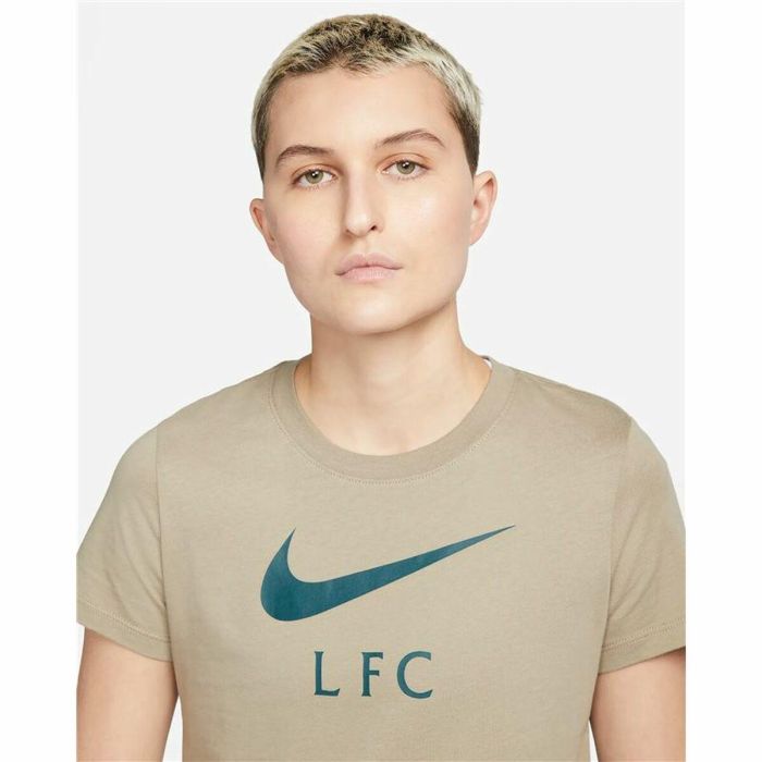 Camiseta de Manga Corta Mujer Nike Liverpool FC Marrón 3 Camiseta de Manga Corta Mujer Nike Liverpool FC Marrón 3