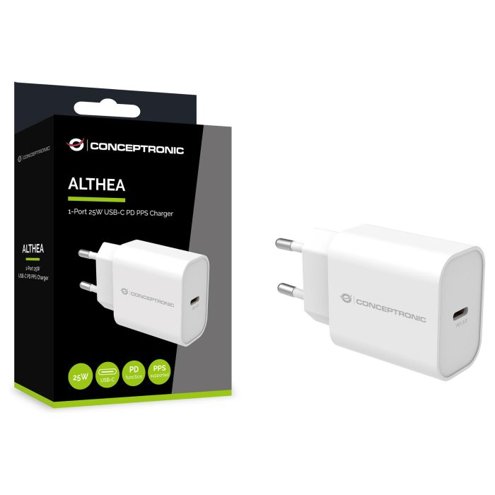 Conceptronic Cargador USB-C Carga Rápida PD ALTHEA10W 25W para Samsung, iPhone, iPad, Nintendo Switch 3 Conceptronic Cargador USB-C Carga Rápida PD ALTHEA10W 25W para Samsung, iPhone, iPad, Nintendo Switch 3