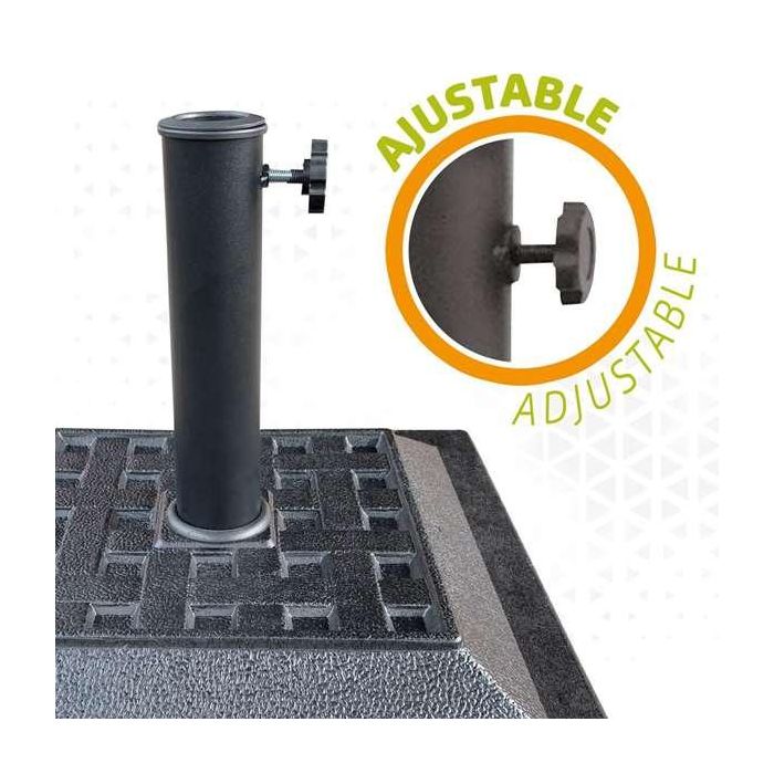 Color Baby Soporte de parasol poliresina 12 kgs 44x44 cm 1