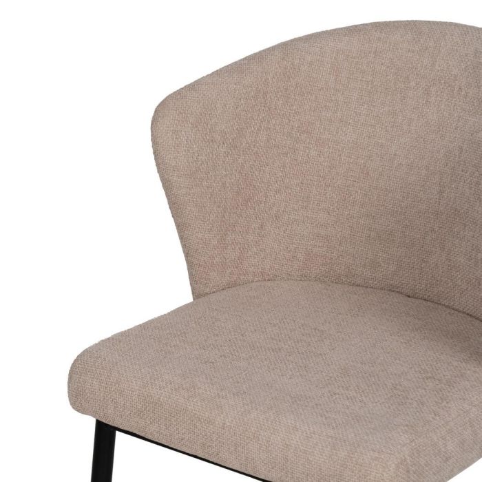 Silla Beige Tejido-Metal Contract 52,50 X 55 X 80 cm