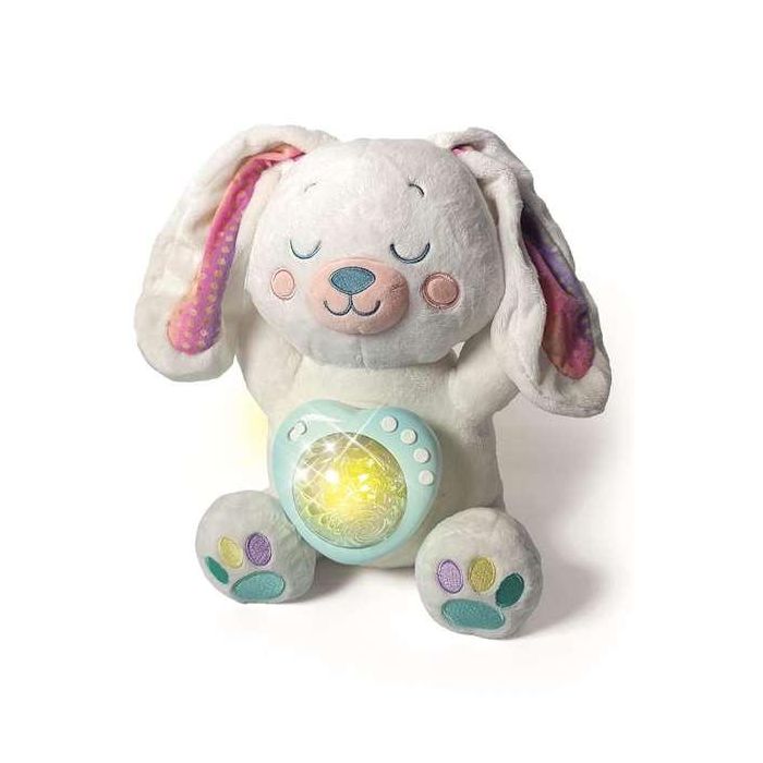 Peluche conejito polar aurora boreal con luz y sonidos. 1