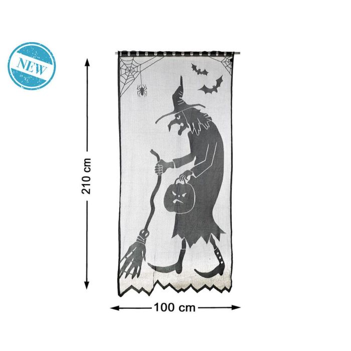 Decoración para Halloween 210 x 100 cm Negro Bruja 1 Decoración para Halloween 210 x 100 cm Negro Bruja 1