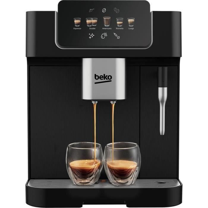 Cafetera con molinillo - BEKO - CEG7302B - 1350 W - 19 bares - Negra Cafetera con molinillo - BEKO - CEG7302B - 1350 W - 19 bares - Negra
