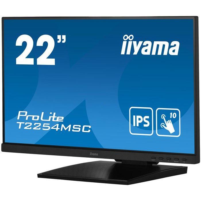 iiyama ProLite T2254MSC-B1AG Monitor Táctil 22" Full HD IPS 4ms 60Hz con Altavoces, HDMI y DisplayPort Negro 7