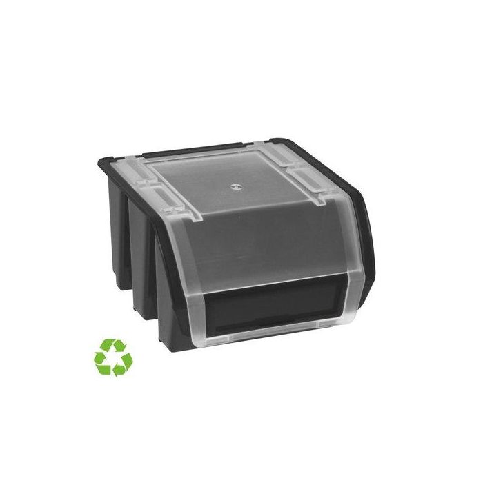 Gaveta A.2000 Apilable 110X115X75 0.5 L De Pp Reciclado Y 100% Reciclable Negro