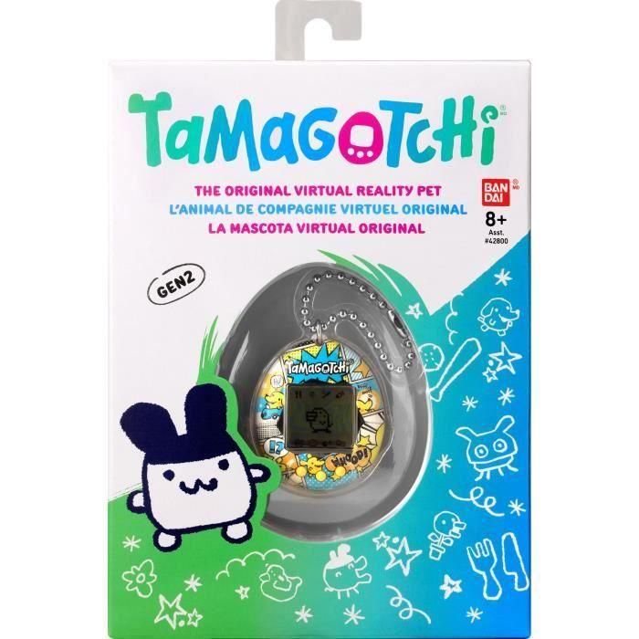 Juguete electrónico - BANDAI - Tamagotchi Original Pochitchi Comic Book - 42976, vuelve el original de los 90