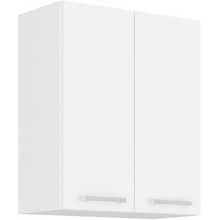 ATLAS Unidad alta con 2 puertas - Decoración blanca - L60 cm