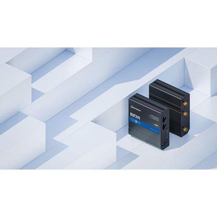 Teltonika RUT241 Router Industrial LTE WiFi Móvil Negro Montaje Carril DIN Ethernet Rápido Teltonika RUT241 Router Industrial LTE WiFi Móvil Negro Montaje Carril DIN Ethernet Rápido