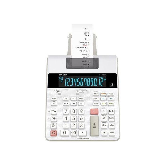 Calculadora Impresora Casio 12 Digitos Fr-2650Rc