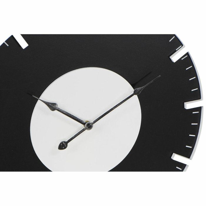 Reloj Pared Vintage DKD Home Decor Negro Blanco 3.5 x 50 x 50 cm (2 Unidades) 1