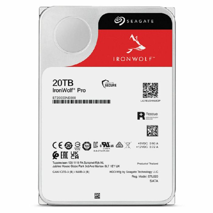 Disco Duro Seagate ST20000NT001 3,5" 20 TB 1 Disco Duro Seagate ST20000NT001 3,5" 20 TB 1