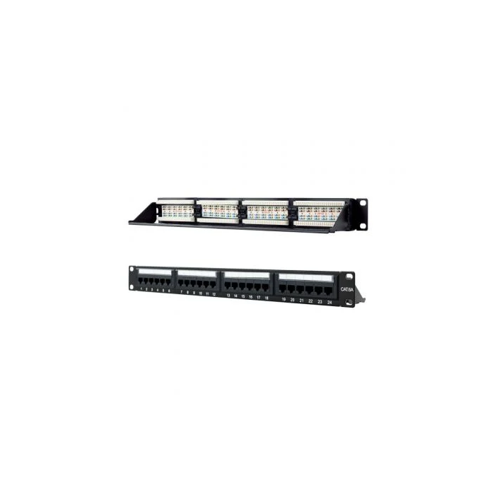 Nano Cable Patch Panel 10.21.4124 24 Puertos Cat.6A UTP Altura 1U 1