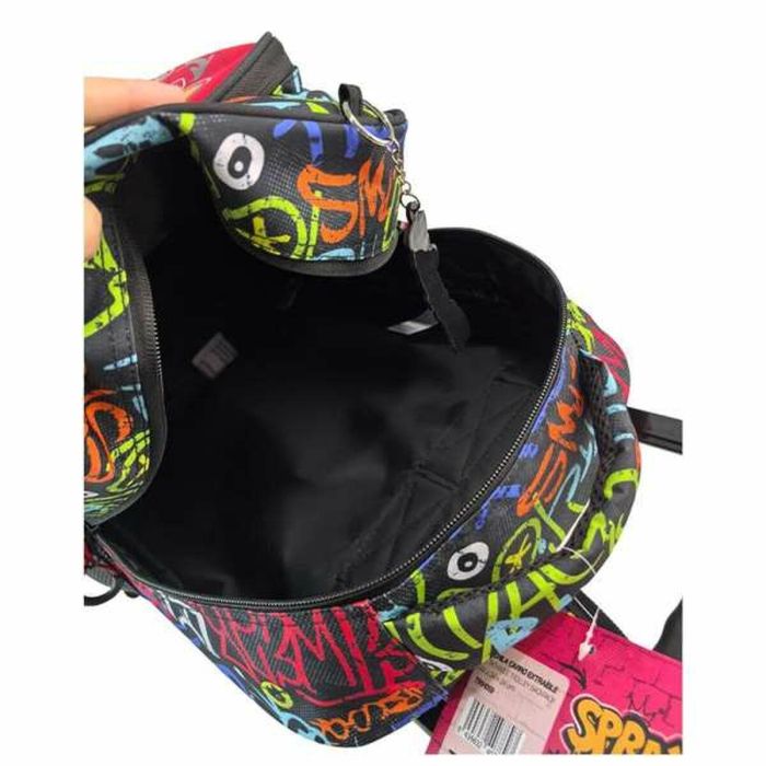 Mochila trolley fjo compacto doble cuerpo gran capacidad ranking grafitti.44 x 34 x 24 cm. 1 Mochila trolley fjo compacto doble cuerpo gran capacidad ranking grafitti.44 x 34 x 24 cm. 1