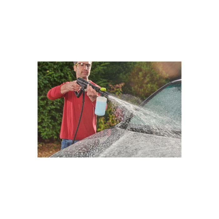 Hidrolimpiadora de alta presión - RYOBI - 1400 W - 110 bares - 390 L - Manguera de PVC de 5 m - Lanza Vario - Lanza Turbo - Boquilla detergente 0,35 L 2 Hidrolimpiadora de alta presión - RYOBI - 1400 W - 110 bares - 390 L - Manguera de PVC de 5 m - Lanza Vario - Lanza Turbo - Boquilla detergente 0,35 L 2
