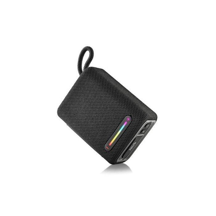 NGS ROLLERFURIA1BLACK Altavoz Bluetooth 15W 2.0 Negro Resistente Agua IPX6 TWS Portátil USB 9 Horas Batería Correa 1