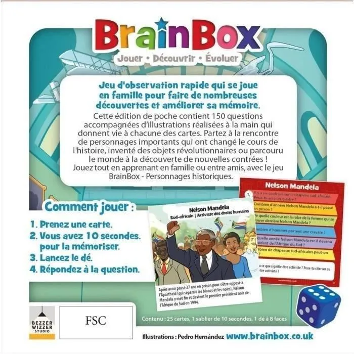 Brainbox ASM5025822533036 Pocket Figuras históricas
