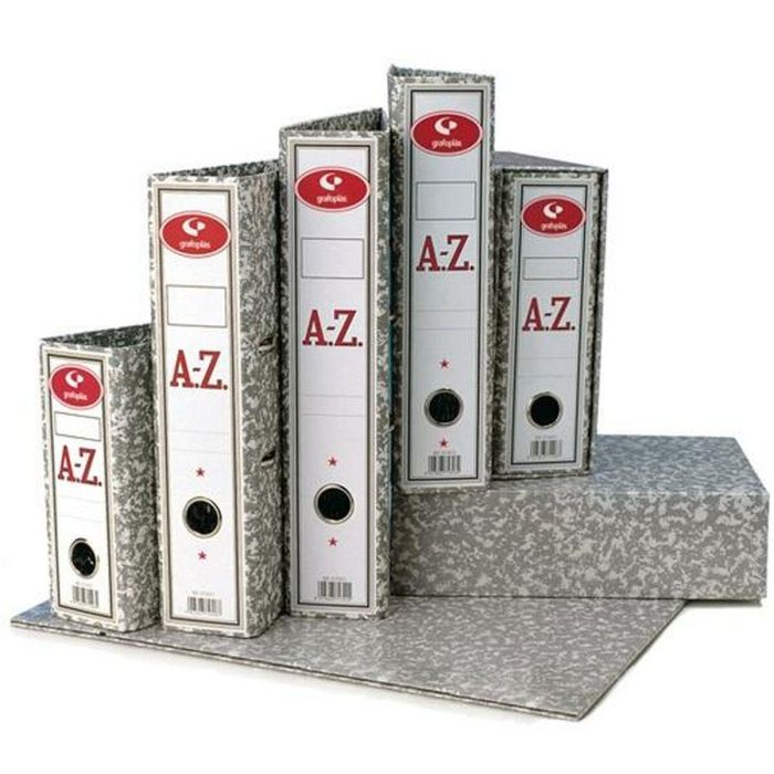 Archivador de Palanca Grafoplas Classic Gris A4 Din A4 (25 Unidades) 1 Archivador de Palanca Grafoplas Classic Gris A4 Din A4 (25 Unidades) 1