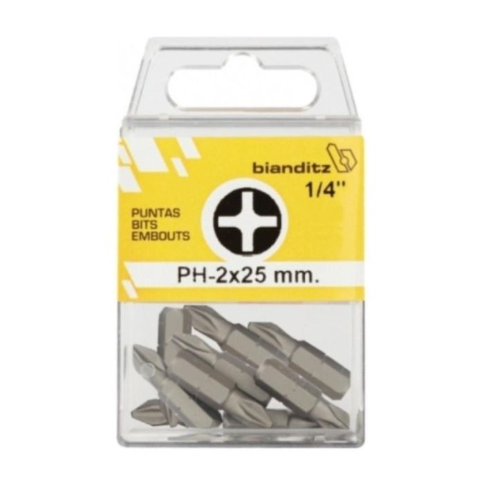 BIANDITZ Ph 2-25 Punta Destornillador Phillips Blister 5 Unidades