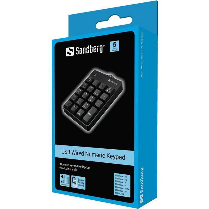 Sandberg USB Wired Numeric Keypad 1 Sandberg USB Wired Numeric Keypad 1