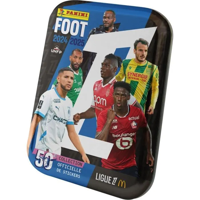 Panini Caja Metálica Fútbol Ligue 1 2024-2025 McDonald's 12 Bolsillos 84 Cromos PAN8051708022469 3