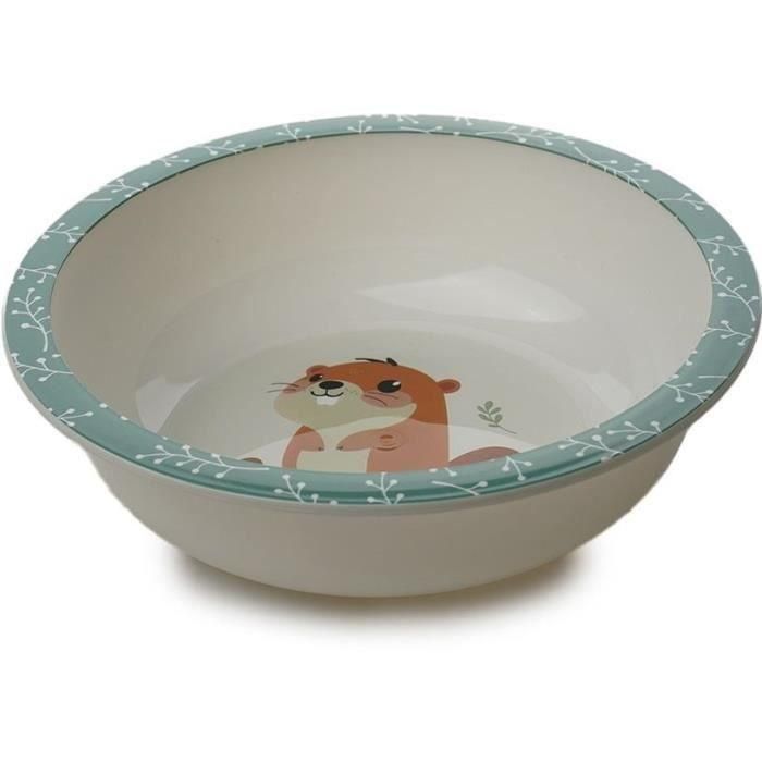 Thermobaby AAAOY87759 Primer Set de Comida Infantil Microondas: Plato, Bol y Taza para Bebés y Primeras Comidas con Diseño Castor 5