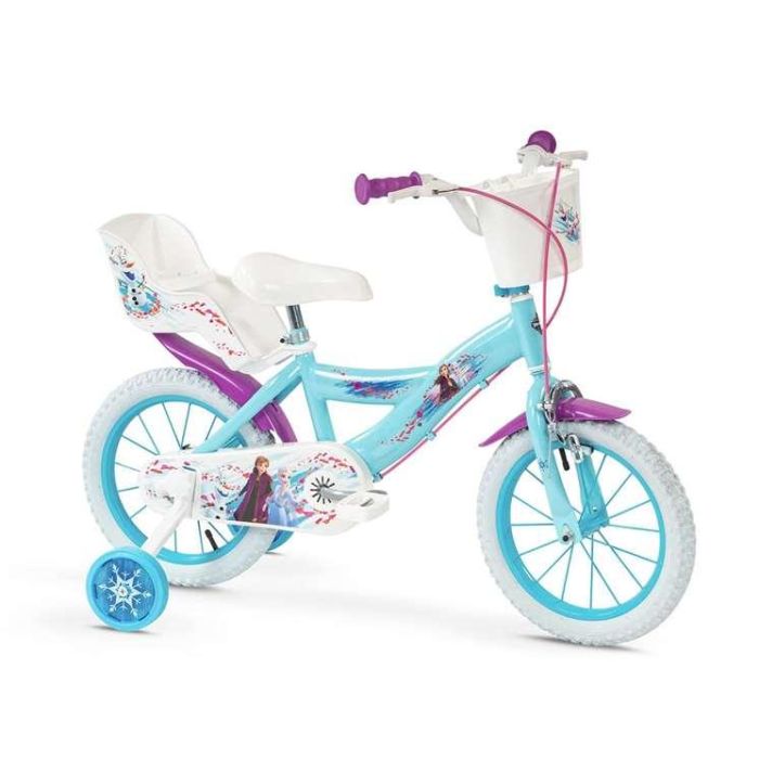 Huffy Bicicleta Infantil Frozen, con Ruedas de 14 Pulgadas, recomendada para Niños y Niñas de 4 a 6 Años, Material Hierro, Color Azul. 1