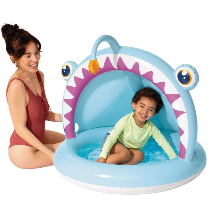 Intex 58400/58419Np Piscina Infantil Hinchable Angler Fish 127x102x86 cm con Parasol y Suelo Acolchado +12 Meses 1 Intex 58400/58419Np Piscina Infantil Hinchable Angler Fish 127x102x86 cm con Parasol y Suelo Acolchado +12 Meses 1