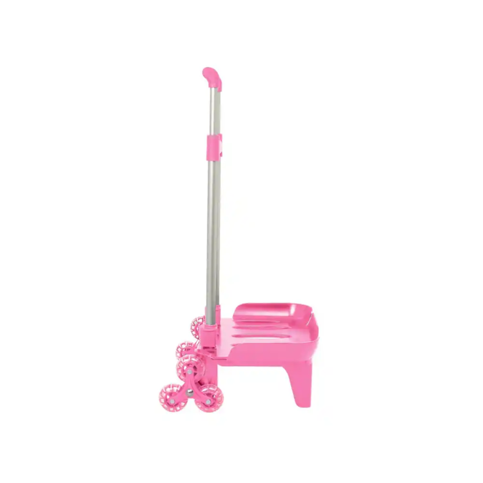 Safta Carro Portamochilas Plegable Triple Rueda Trolley Rosa Claro 2