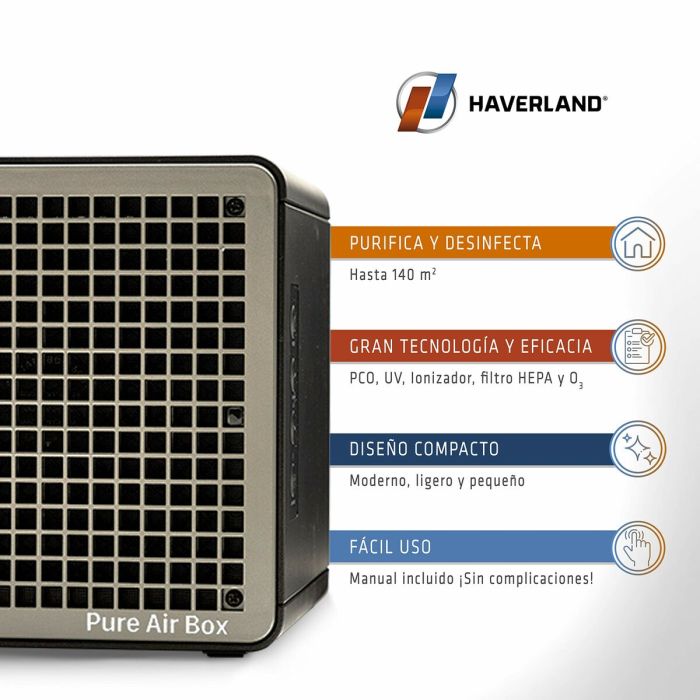 Purificador de Aire Haverland PUREAIRBOX Negro 6 Purificador de Aire Haverland PUREAIRBOX Negro 6