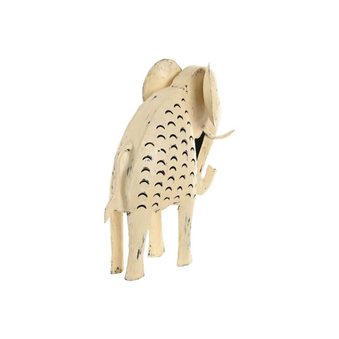 Decoracion Indio DKD Home Decor Blanco 9 x 30 x 26 cm (2 Unidades) 2