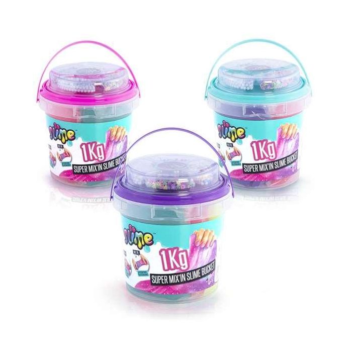 Cubo super slime 1kg con bolitas de colores para mezclar13,20x13,20x12,50 cm - modelos surtidos 7 Cubo super slime 1kg con bolitas de colores para mezclar13,20x13,20x12,50 cm - modelos surtidos 7