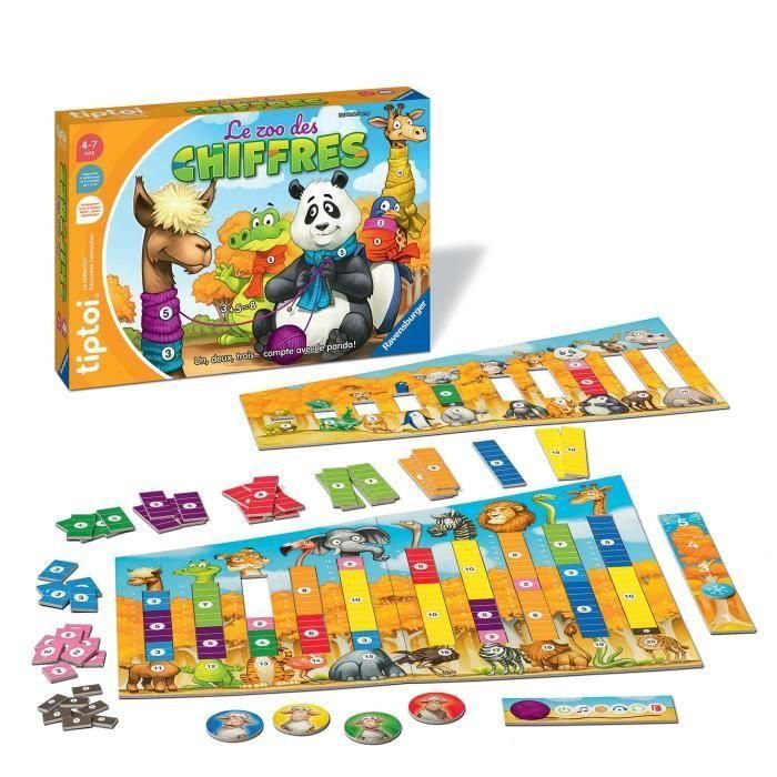Ravensburger 00189 tiptoi Number Zoo Juego Educativo Electrónico sin Pantalla para Niños a partir de 4 Años 1