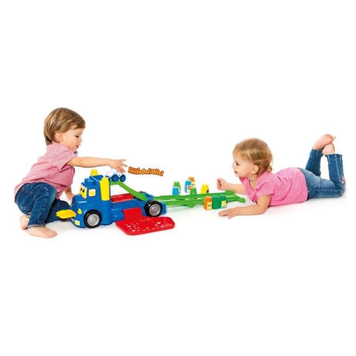 Molto Camión Portacoches 82 cm con 1 Coche y 10 Blocks, Luces y Sonidos, Pilas Incluidas, Plástico para Niños 1+ Años 4 Molto Camión Portacoches 82 cm con 1 Coche y 10 Blocks, Luces y Sonidos, Pilas Incluidas, Plástico para Niños 1+ Años 4