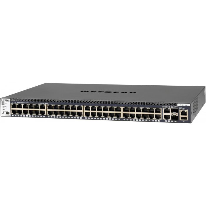 NETGEAR GSM4352S - Switch gestionado L3 52 puertos (48x RJ45 Gigabit, 4x SFP+ 10G) Apilable - Para rack 1