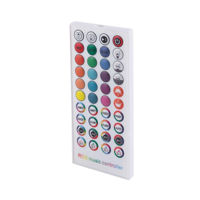 Kit Tira LED RGB 5 Metros 150 LEDs 36W 1500Lm con Transformador, Controlador Bluetooth y Mando IR, Regulable, Cortable, IP20, 40.000H - CA-KITRGB-5M 4 Kit Tira LED RGB 5 Metros 150 LEDs 36W 1500Lm con Transformador, Controlador Bluetooth y Mando IR, Regulable, Cortable, IP20, 40.000H - CA-KITRGB-5M 4