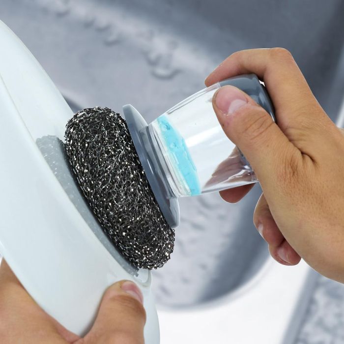 Je cherche une Idee Cepillo con Depósito de Jabón Metal 1 Je cherche une Idee Cepillo con Depósito de Jabón Metal 1