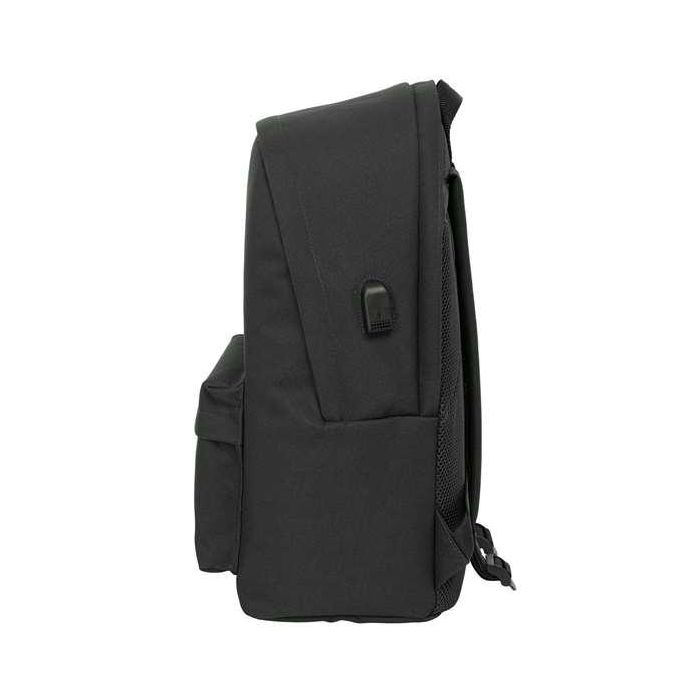 El Ganso Mochila Doble para Portátil 15,6" + USB Basics Black 31x44x18 cm 2