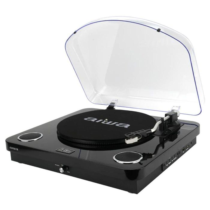Tocadiscos Aiwa GBTUR120B Negro 24 Tocadiscos Aiwa GBTUR120B Negro 24