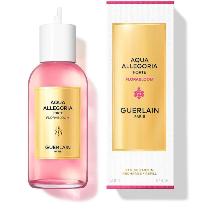 Guerlain Aqua Allegoria Flora Bloom Forte EDP Recarga 200 ml para Mujer | Perfume Floral con Nardo, Rosa, Sándalo y Musgo Recargable