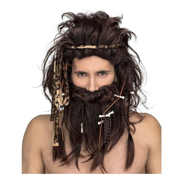 My Other Me Peluca Hombre Cavernícola para Disfraces y Fiestas Temáticas, Accesorio de Vestuario Multicolor 185g, Edad Mínima 3 Años My Other Me Peluca Hombre Cavernícola para Disfraces y Fiestas Temáticas, Accesorio de Vestuario Multicolor 185g, Edad Mínima 3 Años