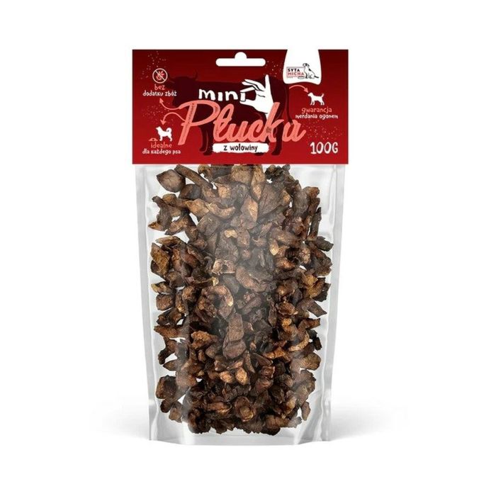 Snack para Perros SYTA MICHA MICHA Mini beef lungs Carne de vacuno 100 g Snack para Perros SYTA MICHA MICHA Mini beef lungs Carne de vacuno 100 g